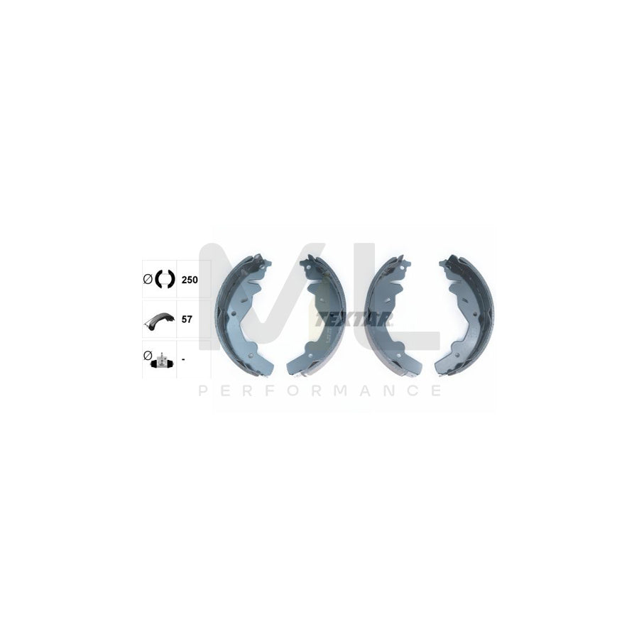 TEXTAR 91055900 Brake Shoe Set for KIA Sportage I (K00, JA) without handbrake lever