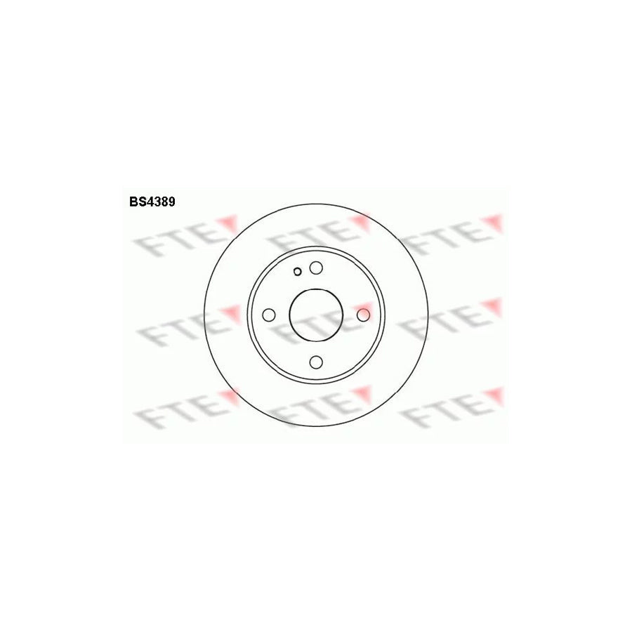 FTE Bs4389 Brake Disc for Mazda 121 II Saloon (Db)