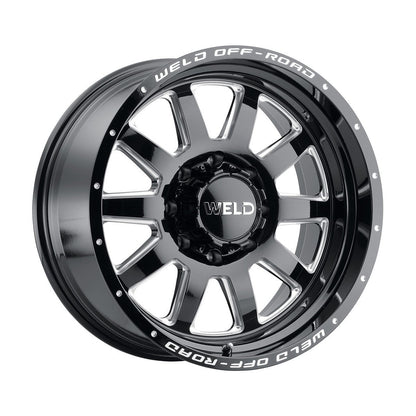 Weld W10289098501 Stealth W102 Wheel 18x9 6x135 ET0 BS5 Gloss Black Mill