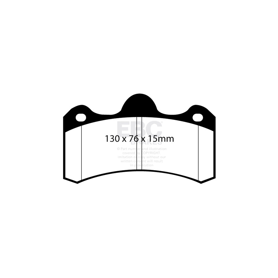 EBC DP4043R Noble M12 Yellowstuff Rear Brake Pads - AP Caliper 2 | ML Performance UK Car Parts