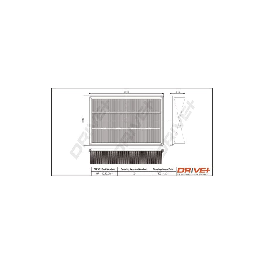 Dr!Ve+ Dp1110.10.0151 Air Filter