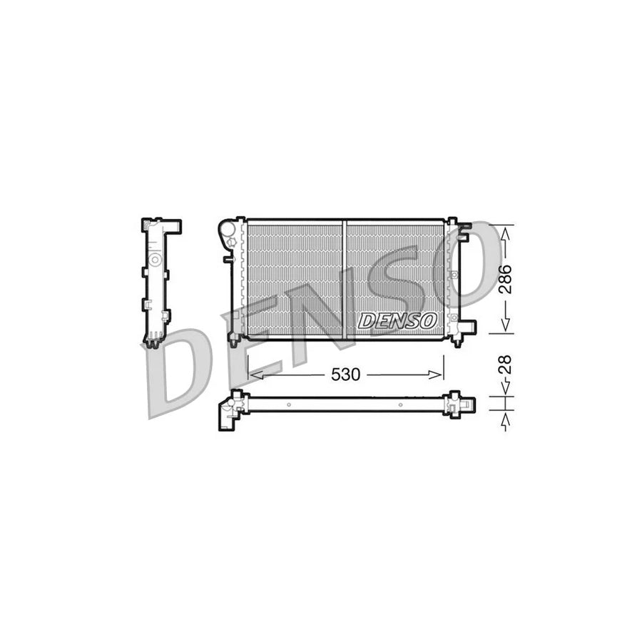 DENSO DRM21002 Engine Radiator for Peugeot 106 I Hatchback