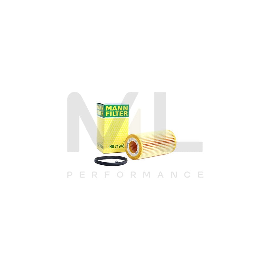 MANN-FILTER HU 719/8 y Oil Filter with seal, Filter Insert