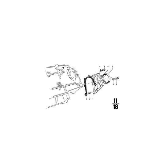 Genuine BMW 11141252897 E24 E32 E12 Shim 100X110X1,5 (Inc. 2800, 518i & 2002ti)