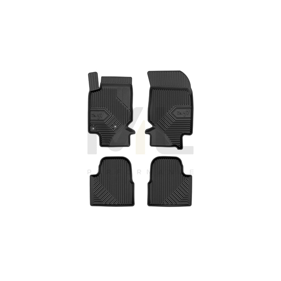 FROGUM Tailored, No.77 77409828 Floor mat set Elastomer, Front and Rear, Quantity: 4, Black, (LHD)