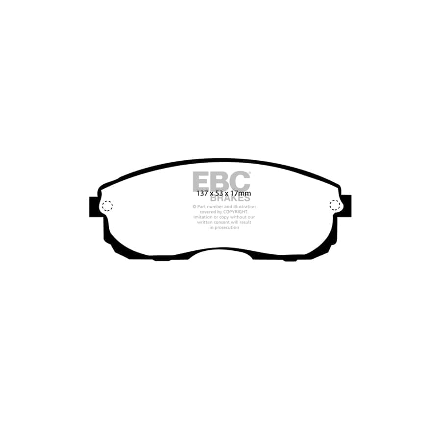 EBC PD07KF173 Nissan Skyline (R32) Redstuff Front Brake Pad & USR Disc Kit 2 | ML Performance UK Car Parts