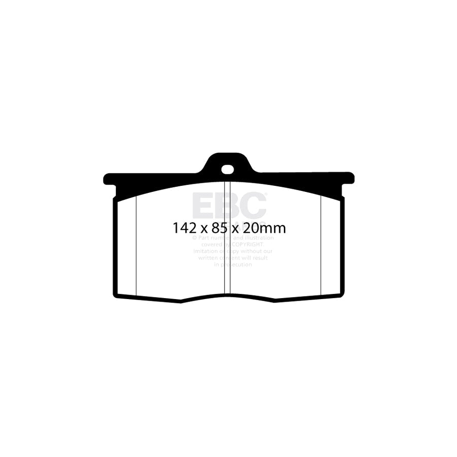 EBC DP4041R BMW M1 Procar Yellowstuff Front/Rear Brake Pads 2 | ML Performance UK Car Parts