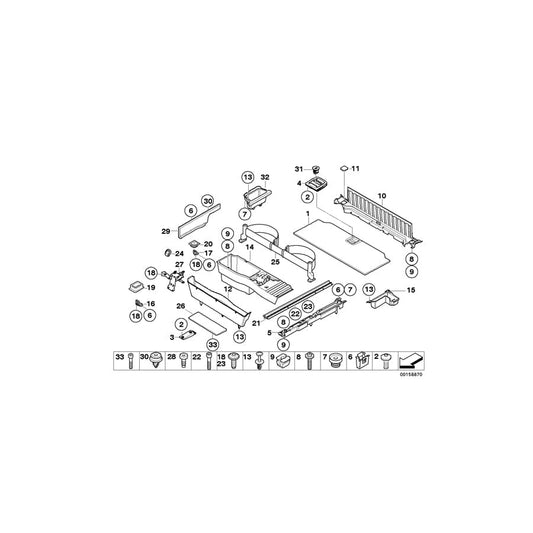 Genuine BMW 51476963870 E70 Securing Ring, Front (Inc. X5)
