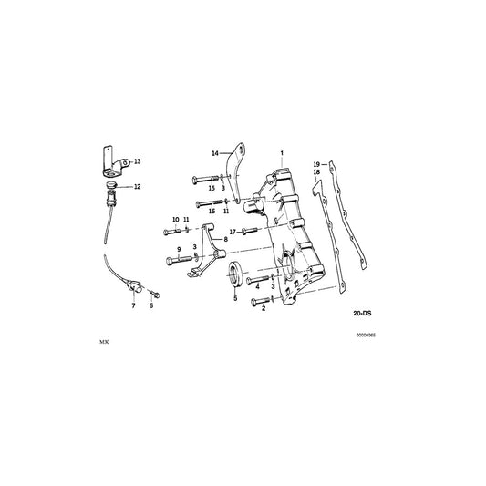 Genuine BMW 11141250101 E24 E23 E12 Shackle (Inc. 2800, 533i & 635CSi)