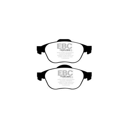 EBC PD16KF119 Renault Greenstuff Front Brake Pad & BSD Disc Kit - Girling/TRW/ATE Caliper 2 | ML Performance UK Car Parts