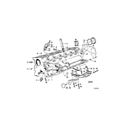 Genuine BMW 11141286342 E30 E34 E28 Bowl Reinforcement (Inc. 524td, 325e & 325i)