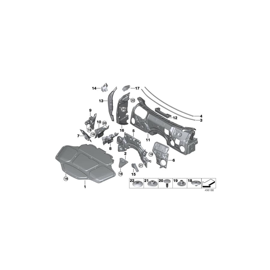 Genuine BMW 51487393300 G32 Sound Insulating Engine Hood (Inc. 640iX, 620d & 640i)