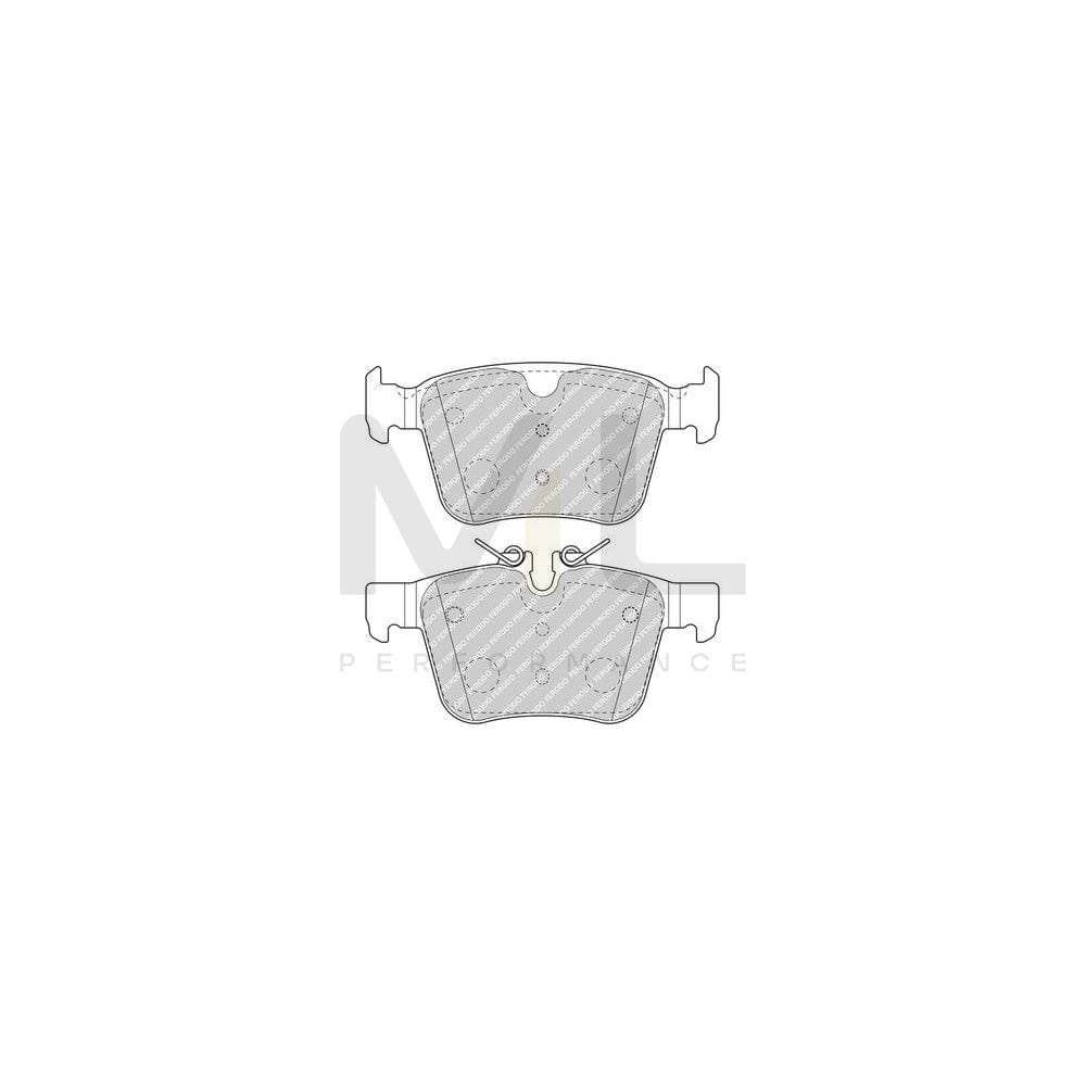 Ferodo FDB4927 Brake Pad Set Prepared for Wear Indicator, Without Accessories