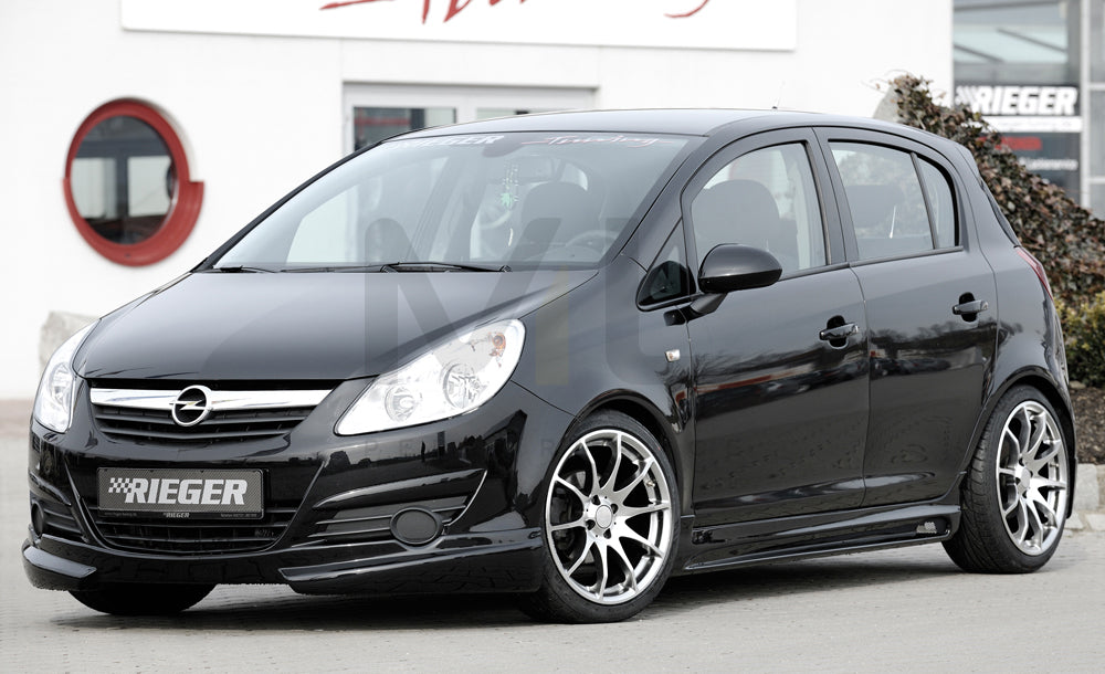 Rieger 00058940 Opel Corsa D Front Splitter 6 | ML Performance UK Car Parts