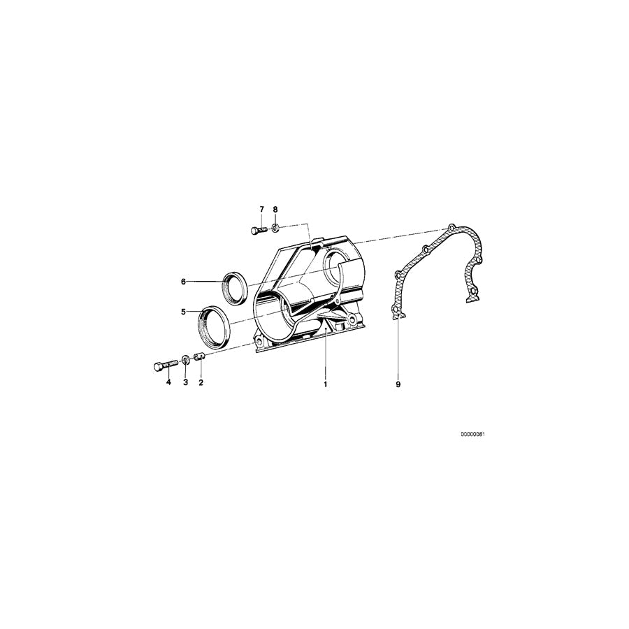 Genuine BMW 11141275989 E30 E34 E28 Cover (Inc. 524td, 324d & 524d)