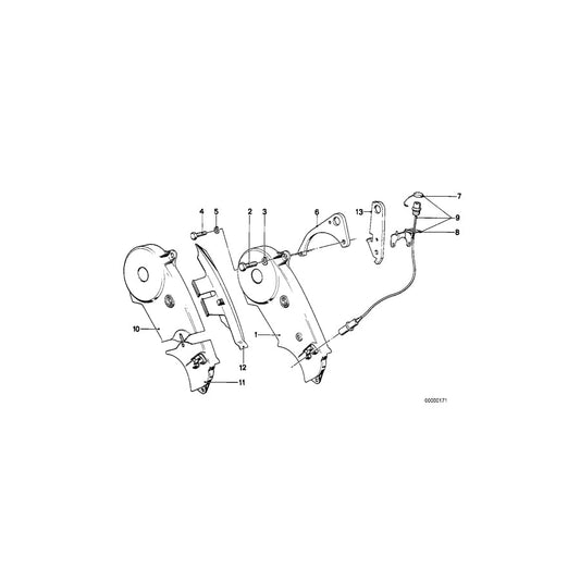 Genuine BMW 11141271862 E28 E12 E21 Covering Lower (Inc. 325ix, 520i & 520)