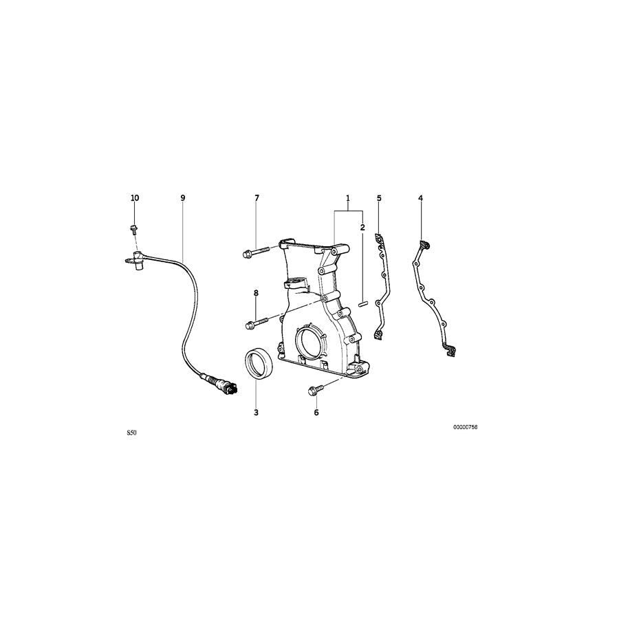 Genuine BMW 11141317289 E36 Gasket Right Asbesto-Free (Inc. M3 & Z3 M)