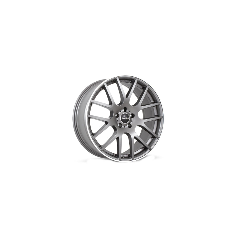 SuperMetal Trident 9x20 ET35 52034 Matt Grey Rim Polished Wheel