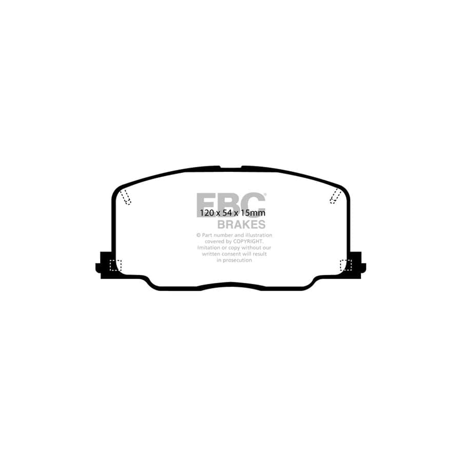 EBC PD12KF256 Toyota Celica Redstuff Front Brake Pad & GD Disc Kit - Akebono Caliper 2 | ML Performance UK Car Parts