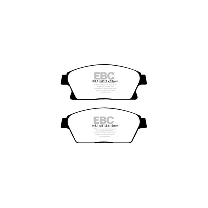 EBC PD40K480 Chevrolet Opel Vauxhall Ultimax Pad & Plain Disc Kit - TRW Caliper 2 | ML Performance UK Car Parts