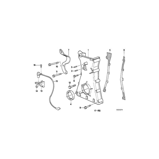 Genuine BMW 11141312618 E34 E24 Gasket Right Asbesto-Free (Inc. M5, M5 3.6 & M5 3.8)