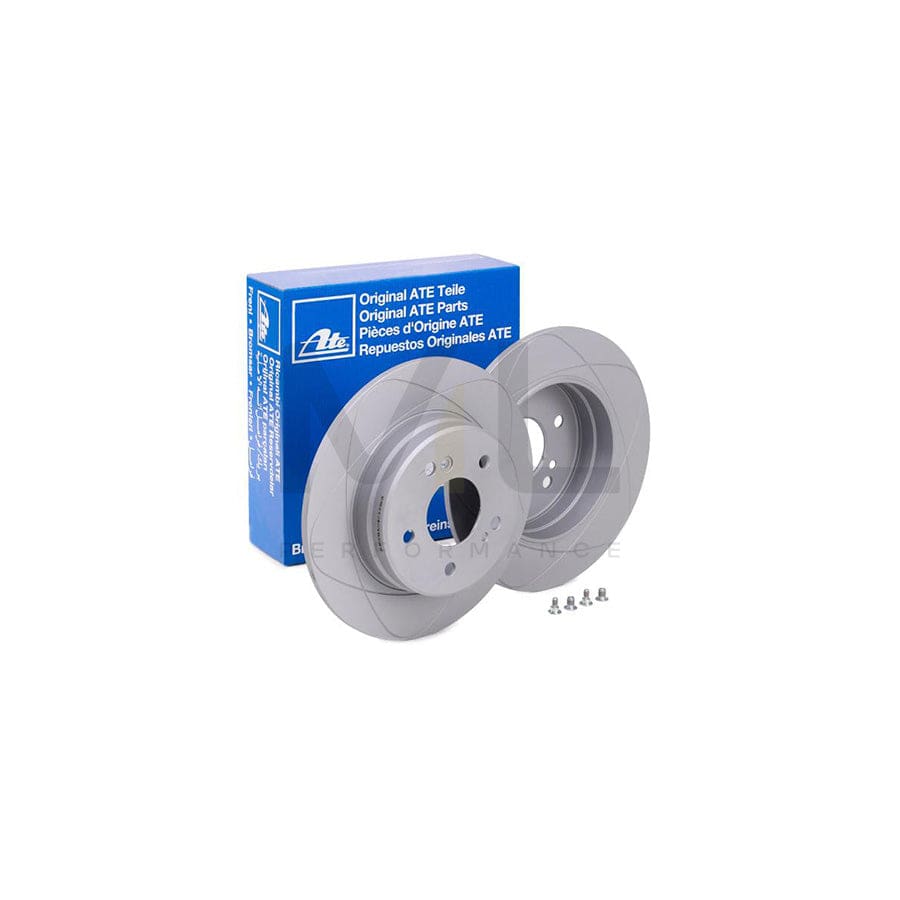 ATE PowerDisc 24.0309-0114.1 Brake Disc Solid, Coated, with bolts/screws  - 1 piece