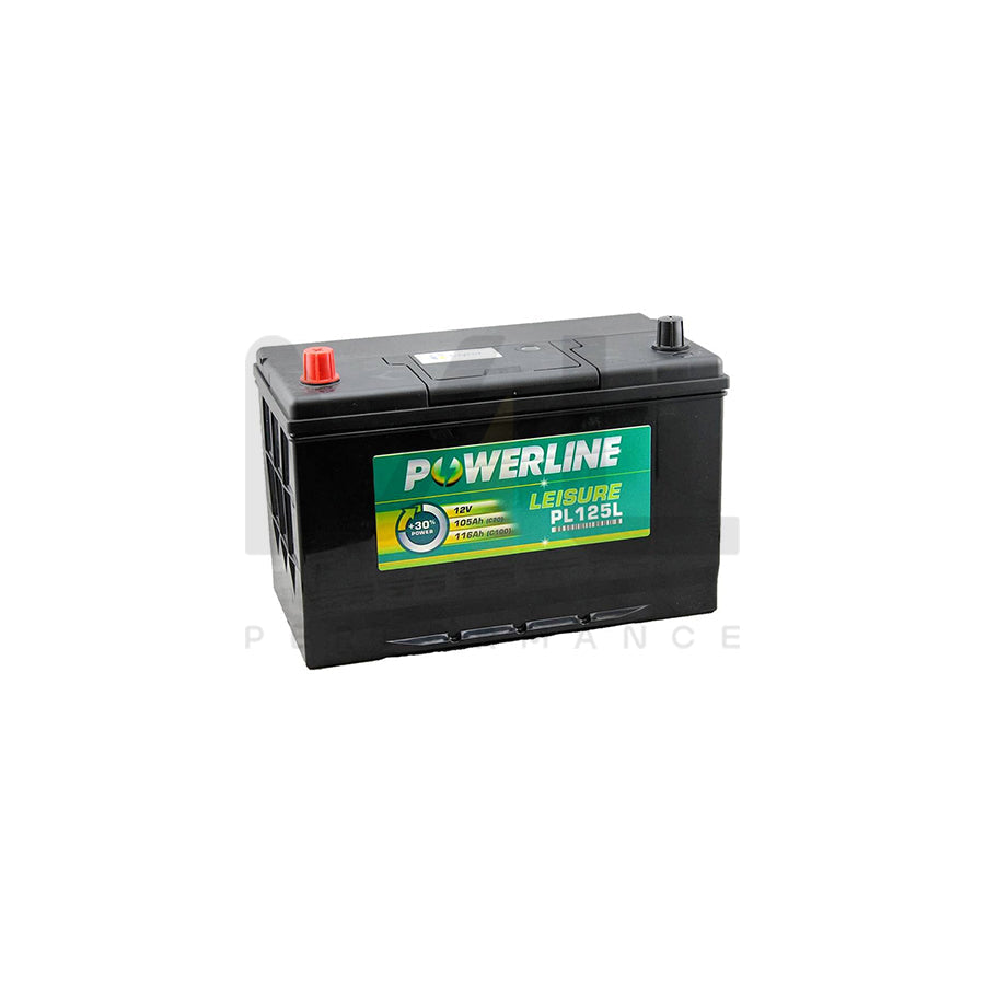 Powerline PL125L Leisure Battery 12V (POS Left)