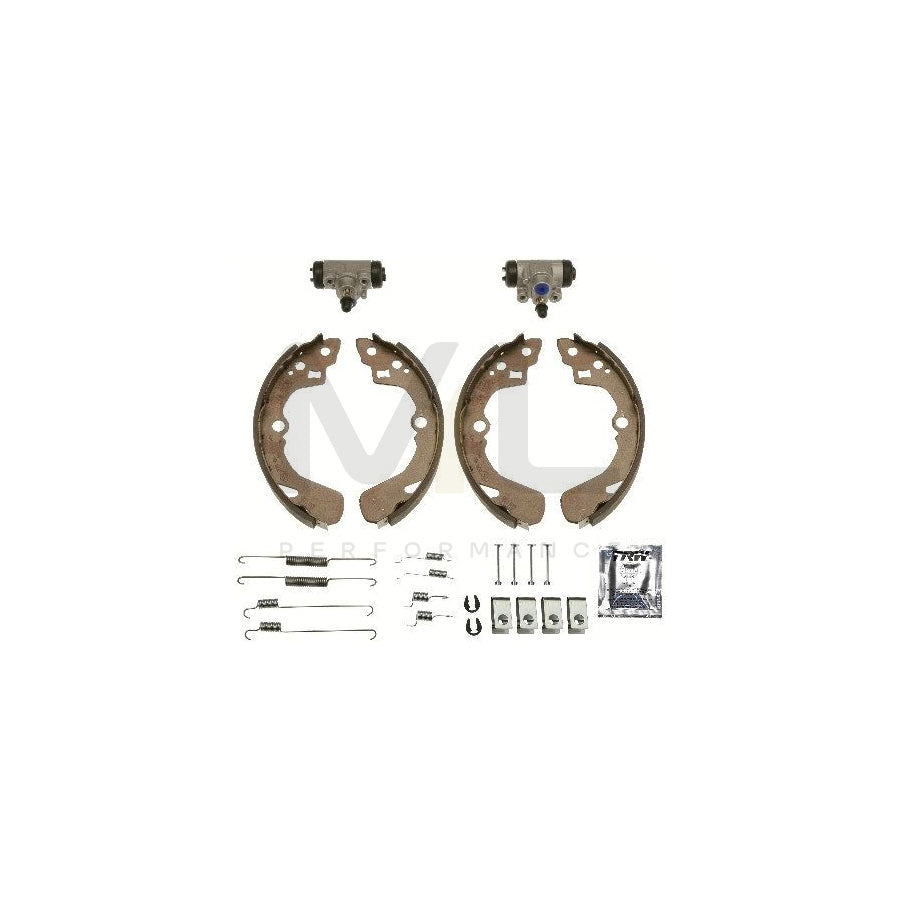 TRW Brake Kit BK1968 Brake Shoe Set for SUZUKI Swift II Hatchback (EA, MA) with wheel brake cylinder