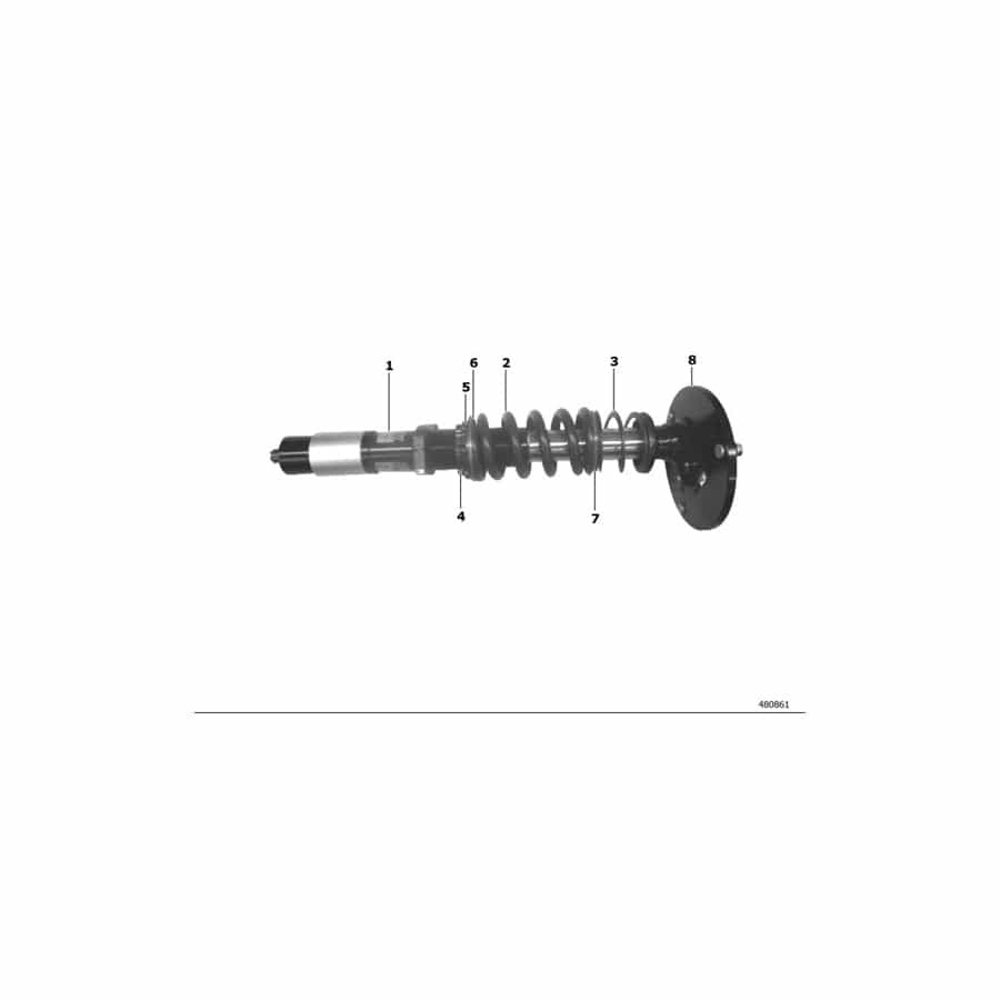 Genuine BMW 31308416674 Right Guide Support (Inc. M235i Racing)