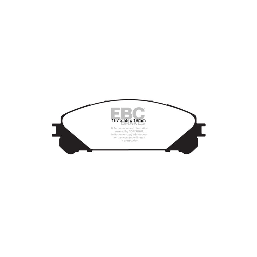 EBC PD40K2197 Toyota Highlander Ultimax Pad & Plain Disc Kit 2 | ML Performance UK Car Parts