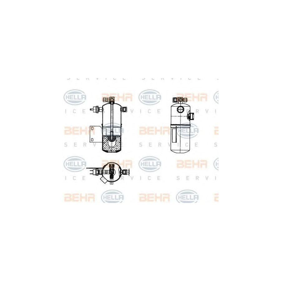 Hella 8FT 351 198-181 Dryer, Air Conditioning