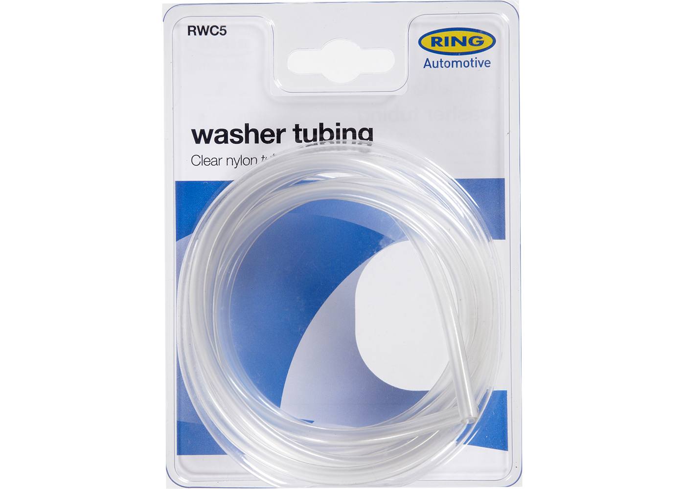 RING RWC5 2.4m length x 3.2mm diameter clear nylon tube