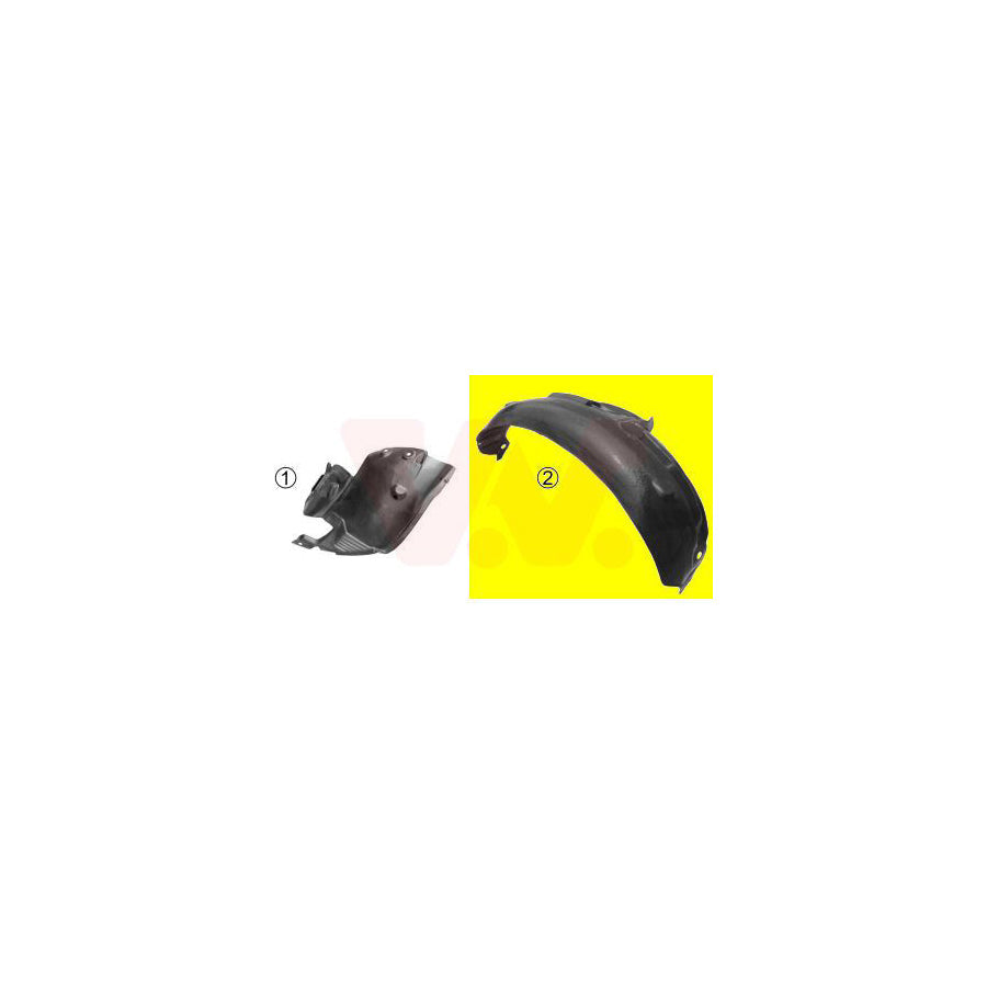 Van Wezel 4339436 Panelling, Mudguard for RENAULT CLIO