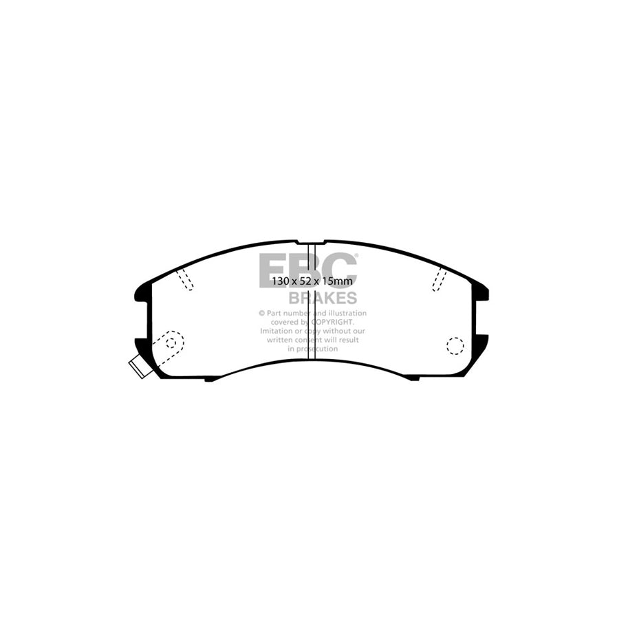 EBC PDKF770 Ford Mazda Ultimax Front Brake Pad & Plain Disc Kit - Akebono Caliper 2 | ML Performance UK Car Parts