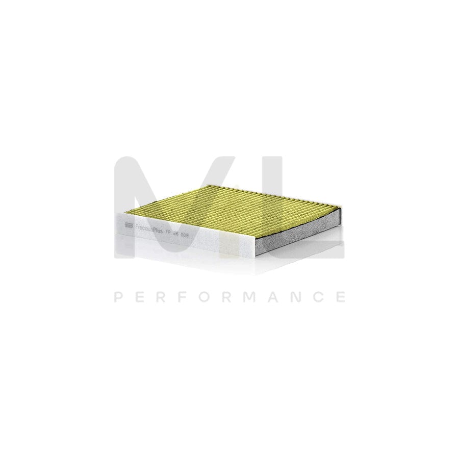 MANN-FILTER FP 26 009 Pollen filter Activated Carbon Filter, Activated Carbon Filter with polyphenol, Particulate filter (PM 2.5), with antibacterial action, with fungicidal effect, FreciousPlus