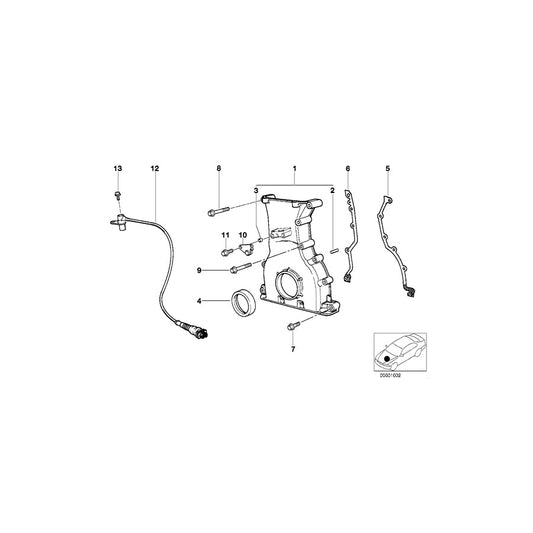Genuine BMW 11141404647 E36 Engagement Dowel Support (Inc. M3 & Z3 M)