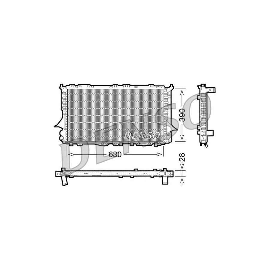 DENSO DRM02006 Engine Radiator