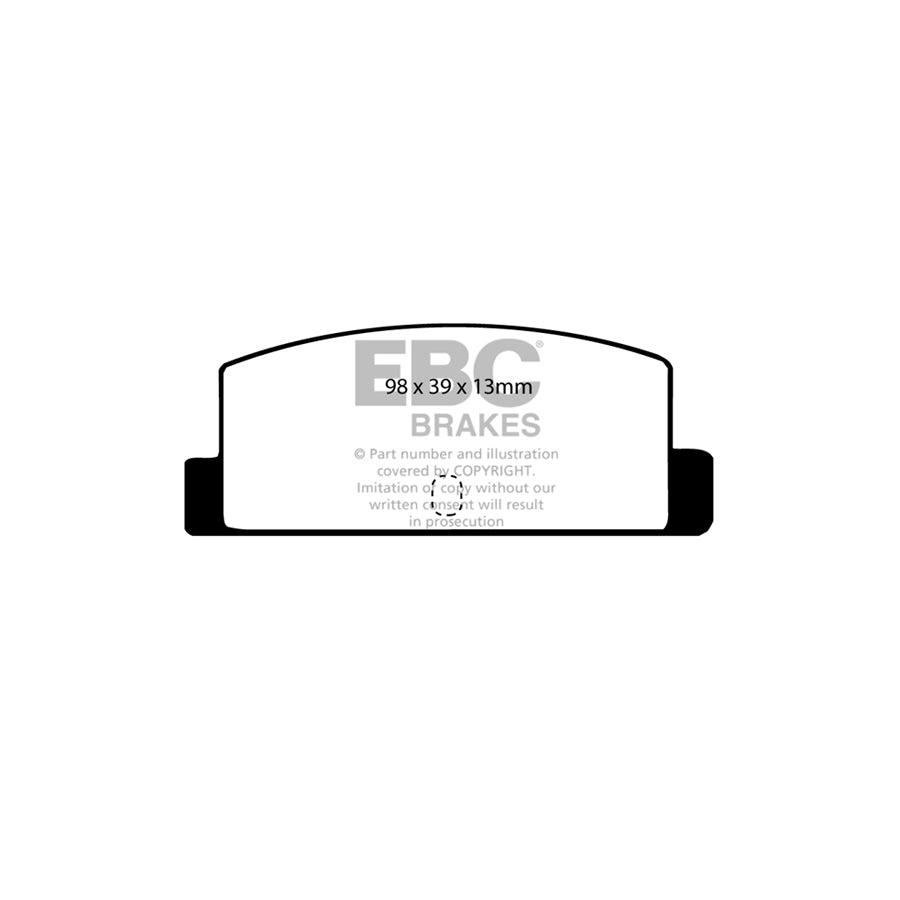 EBC DP466 Isuzu Mazda Ultimax Rear Brake Pads (Inc. Piazza & RX7) 2 | ML Performance UK Car Parts