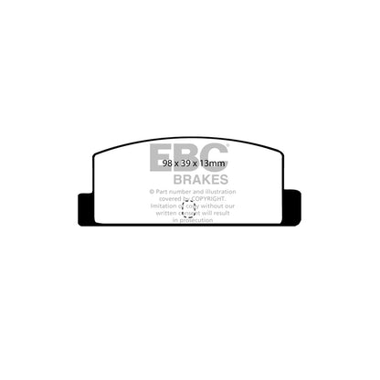 EBC DP466 Isuzu Mazda Ultimax Rear Brake Pads (Inc. Piazza & RX7) 2 | ML Performance UK Car Parts