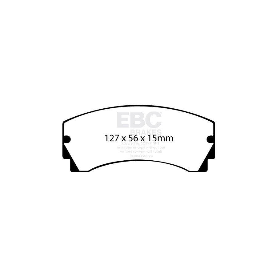 EBC DP4046R Audi Ford Yellowstuff Front/Rear Brake Pads - AP Caliper (Inc. Sport quattro & RS200) 2 | ML Performance UK Car Parts
