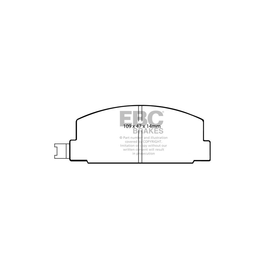 EBC DP469 Subaru Toyota Ultimax Front/Rear Brake Pads (Inc. Leone & Celica) 2 | ML Performance UK Car Parts