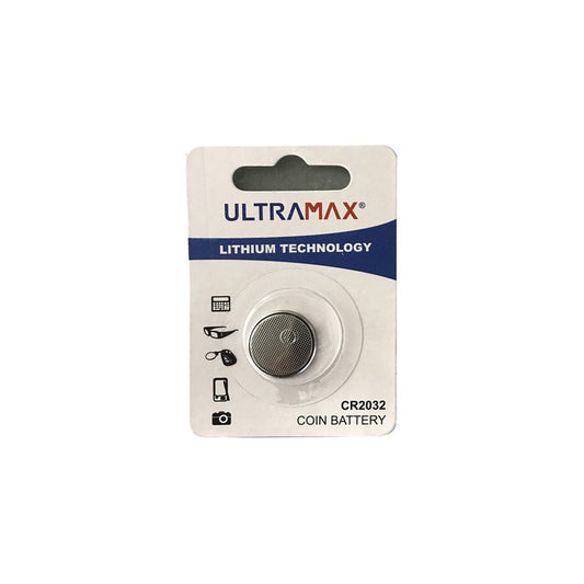 Ultramax Lithium CR2032 Coin Cell (Card of 1)