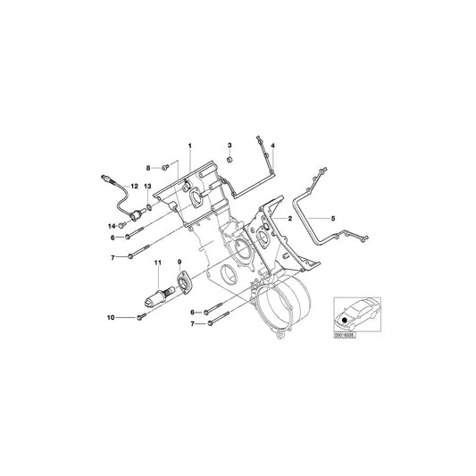 Genuine BMW 11141432698 E39 E38 E53 Screw Plug M8 (Inc. 540i, X5 4.6is & 535i)