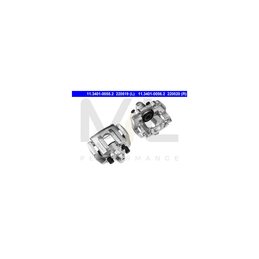 ATE 11.3401-0056.2 Brake Caliper for SAAB 9-5 with holder