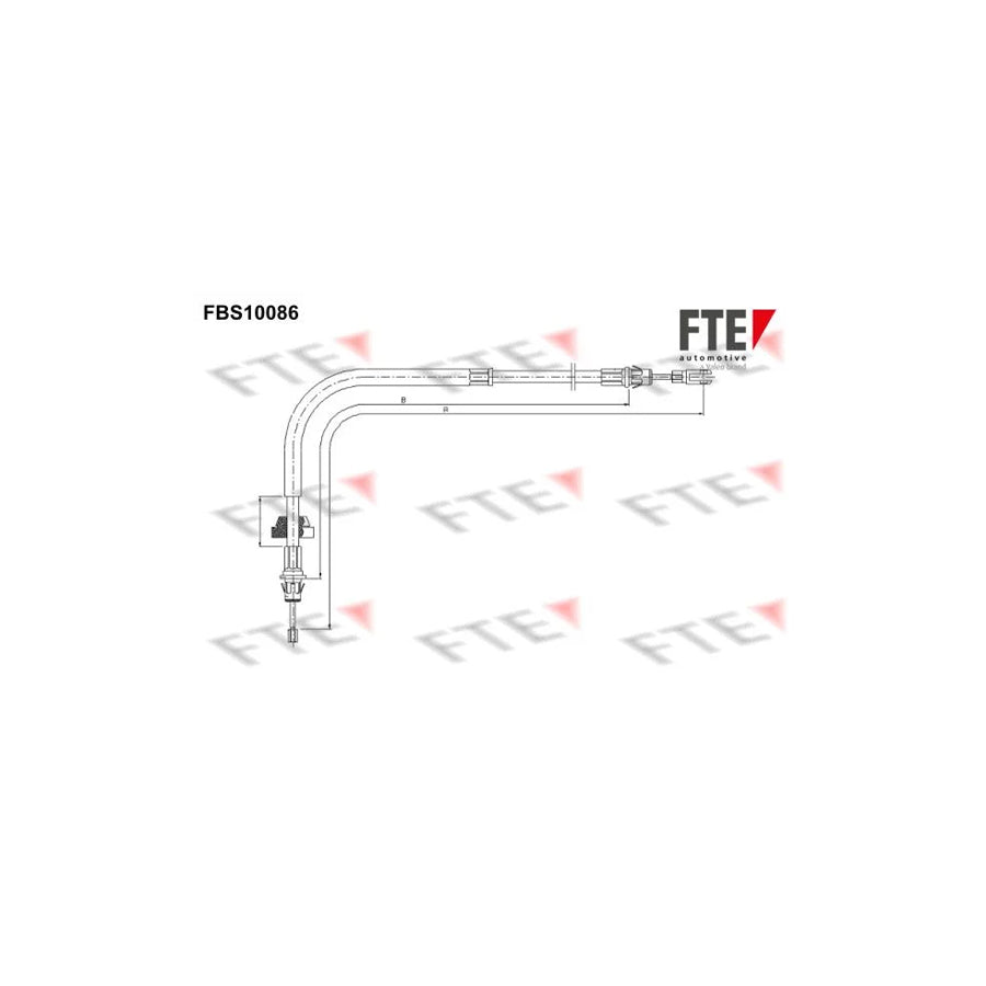 FTE Fbs10086 Hand Brake Cable for Ford Transit