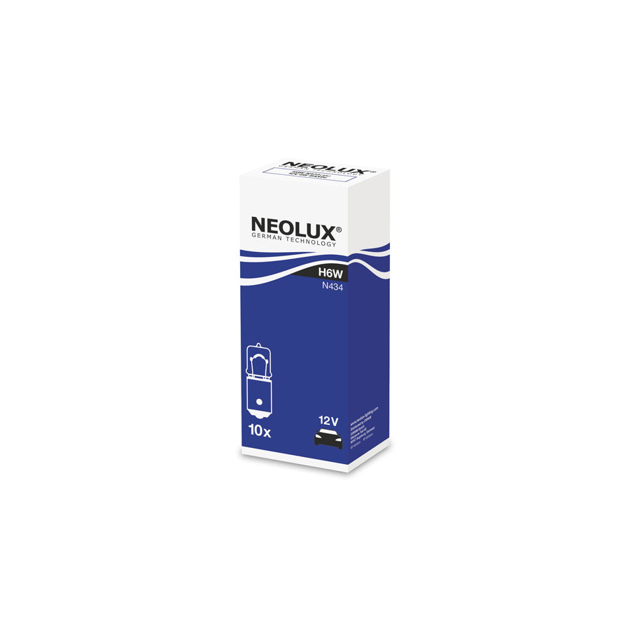 NEOLUX  N434 12v 6w BAX9s halogen (434) Trade pack of 10