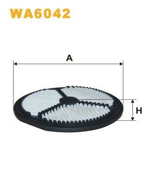 WIX Filters WA6042 Air Filter For Daewoo Tico