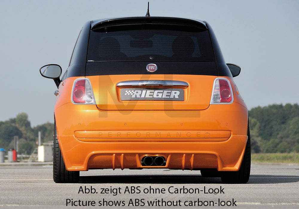 Rieger 00099161 Fiat 500 (312) Rear Diffuser 4 | ML Performance UK Car Parts