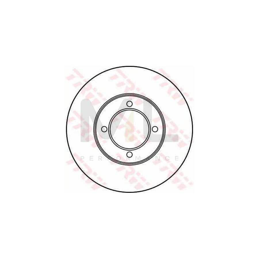 TRW DF2691 Brake Disc for TOYOTA CRESSIDA Vented  - 1 piece