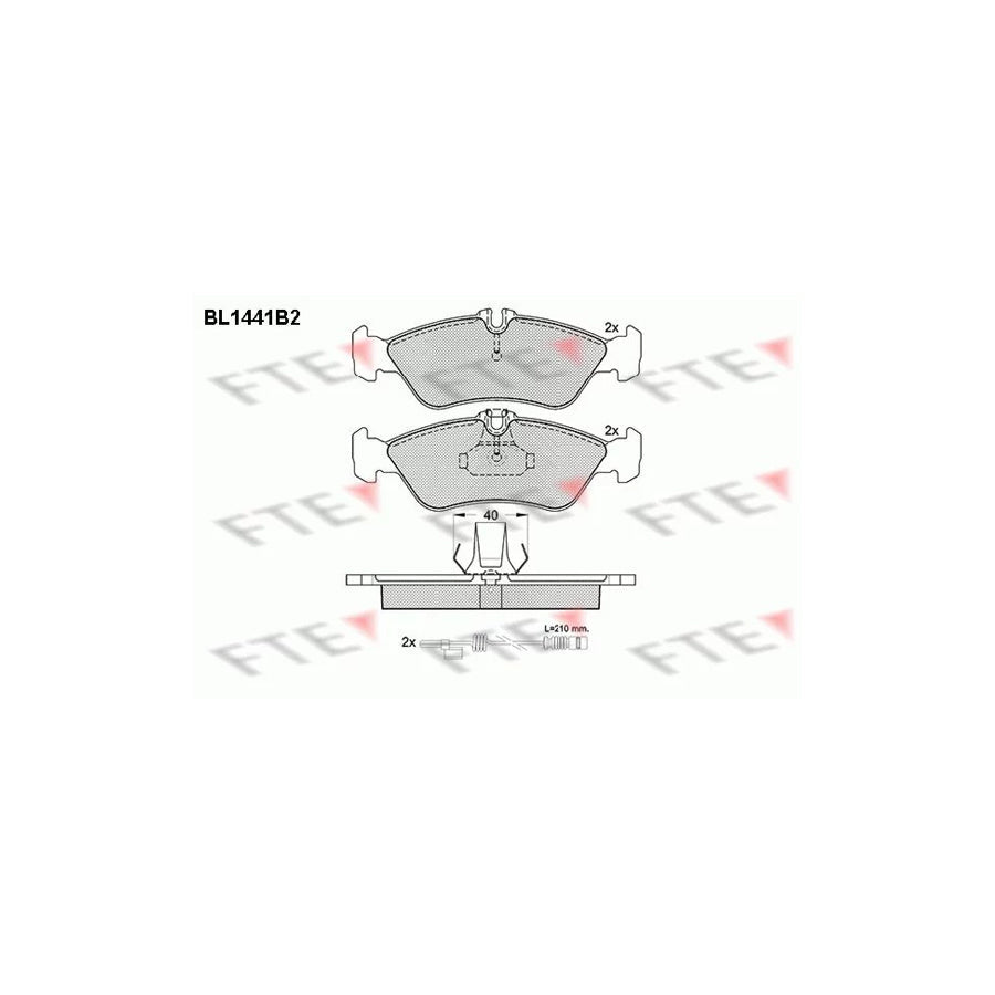 FTE Bl1441B2 Brake Pad Set